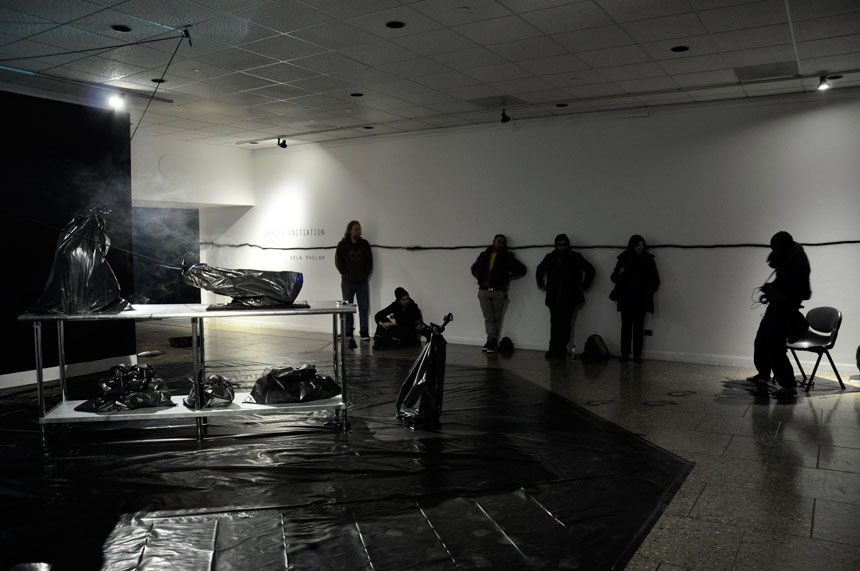 Vela Phelan, Shadow Initiation Spell, Harbor Gallery, UMass Boston, 2012, image@Alice Vogler
